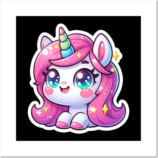 Kawaii Unicorn Posters and Art